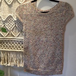 Zara knit/rainbow color/open back